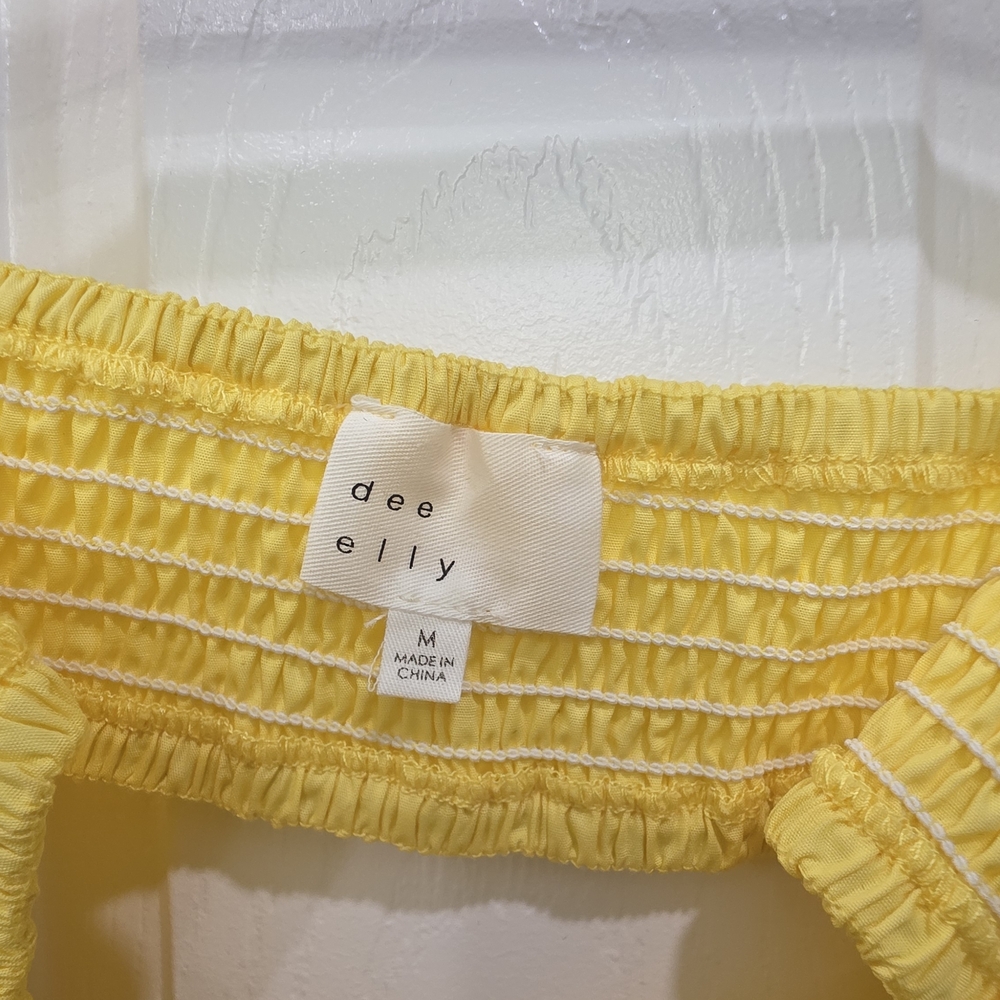 Vici Yellow Tiered Cutout Mini Dress - Picture 5 of 5